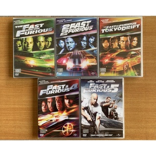 DVD : Fast and Furious ภาค 1, 2, 3, 4, 5 เร็ว...แรงทะลุนรก [มือ 1] Paul Walker / Vin Diesel ดีวีดี หนัง แผ่นแท้