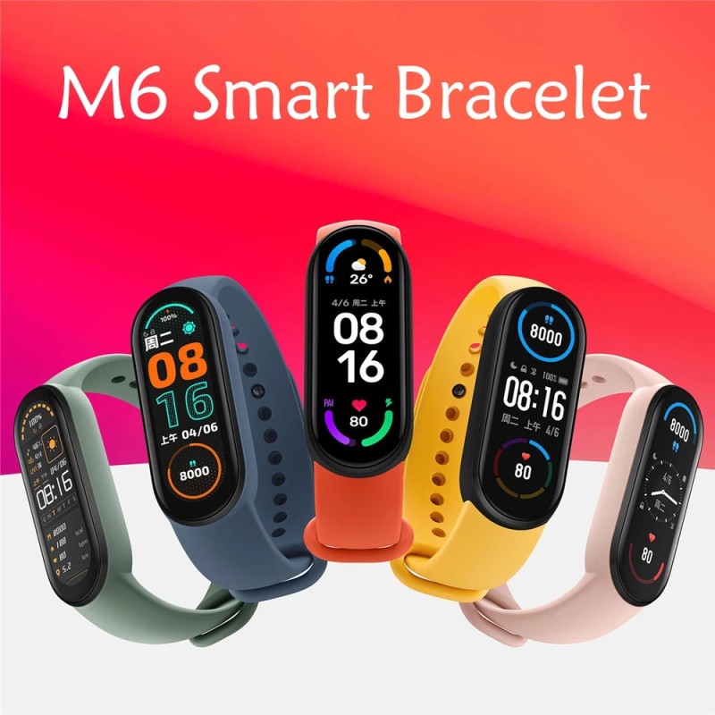 M6 Smart Bracelet Watch GPS Tracker Full-day Activity Tracking Alarm  Reminder IP67 Waterproof Heart Rate Blood Pressure | Shopee Thailand