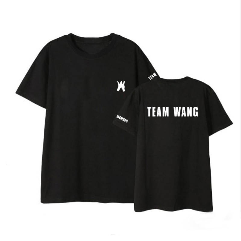 เสื้อยืดพิมพ์ลาย Kpop Got7 Jackson Team Wang Album ทรงหลวม <2022>