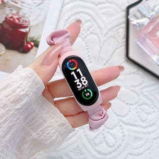 Xiaomi Band 7th Generation หญิง Xiaomi สร้อยข้อมือสายรัดข้อมือสากล NFC ผ้ายืดหยุ่นเปลี่ยนสมาร์ทสายรัด Xiaomi สายรัด 7