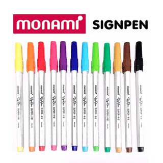 (ล้างสต็อก) Monami signpen โมนามิ ปากกา สีน้ำ supersignpen