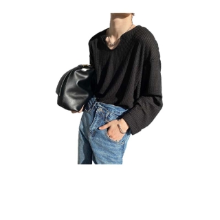 โปรโมชั่น : ราคาส่ง2ตัวขึ้นไป T-shirts T105 เสื้อยืด แขนยาวผู้ชาย Oversize สไตล์เกาหลี