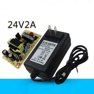 24V 2A AC to DC Power Adapter Converter 5.5*2.5mm(Black)