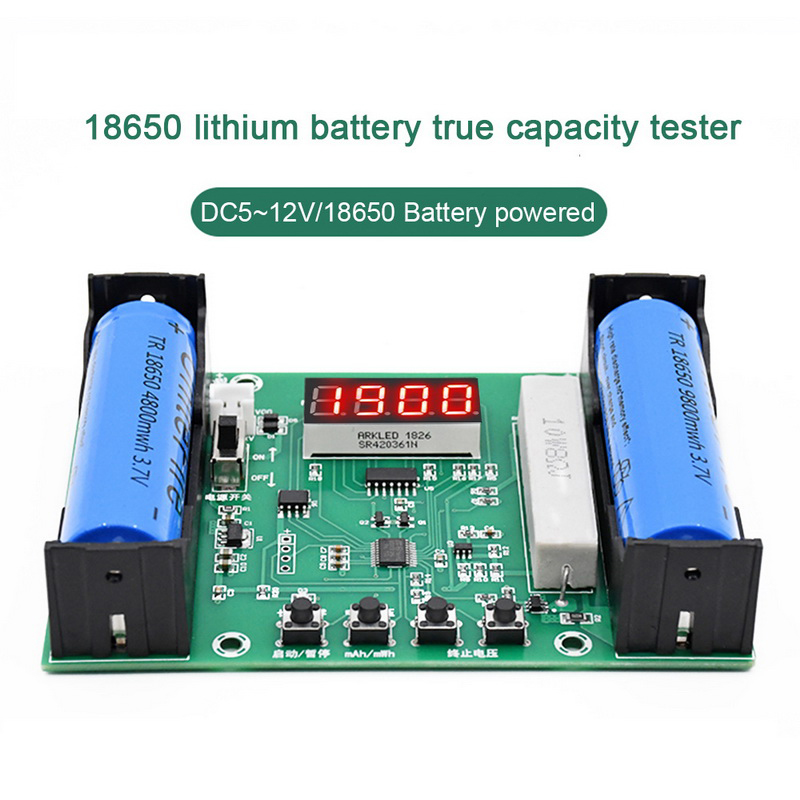 XHM240 18650 Lithium Battery Capacity Tester MaH MwH Digital Discharge Electronic Load Battery