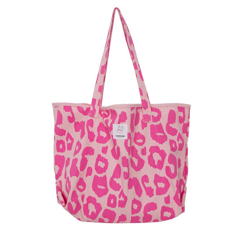 Pink Leopard bag ส่งฟรี