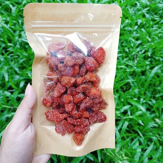 🍓สตรอเบอร์รี่อบแห้งไร้น้ำตาล 150 g. (Dried Strawberries)