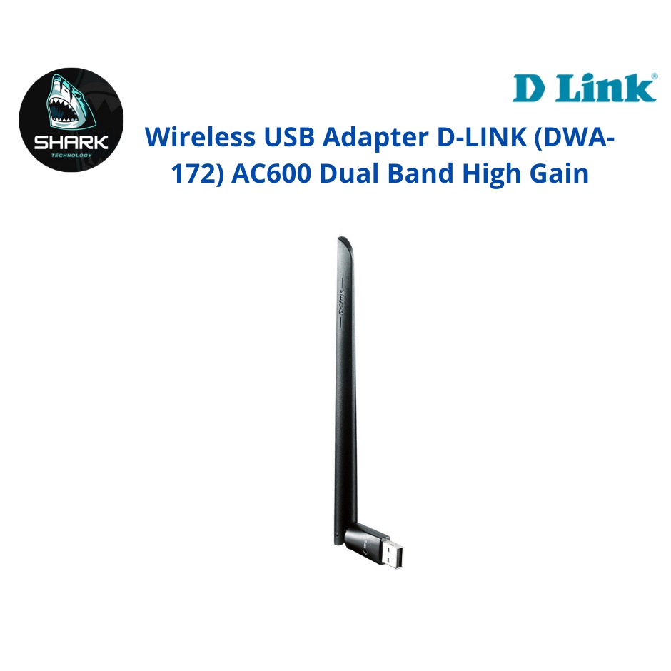 Wireless USB Adapter D-LINK (DWA-172) AC600 Dual Band High Gain