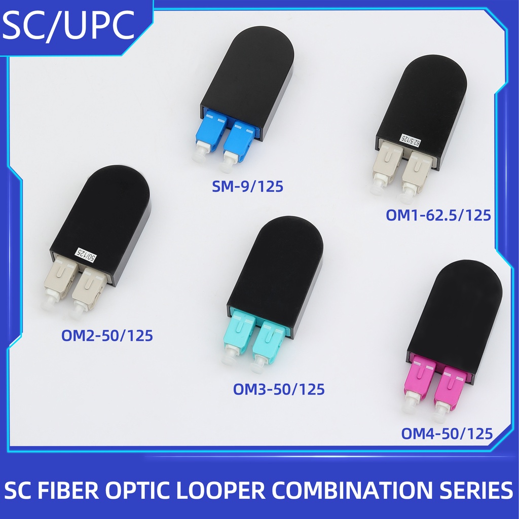 SC UPC Fiber Optic Connector อะแดปเตอร์ Loopback หลายโหมดหลายโหมด SC UPC OM3 OM4
