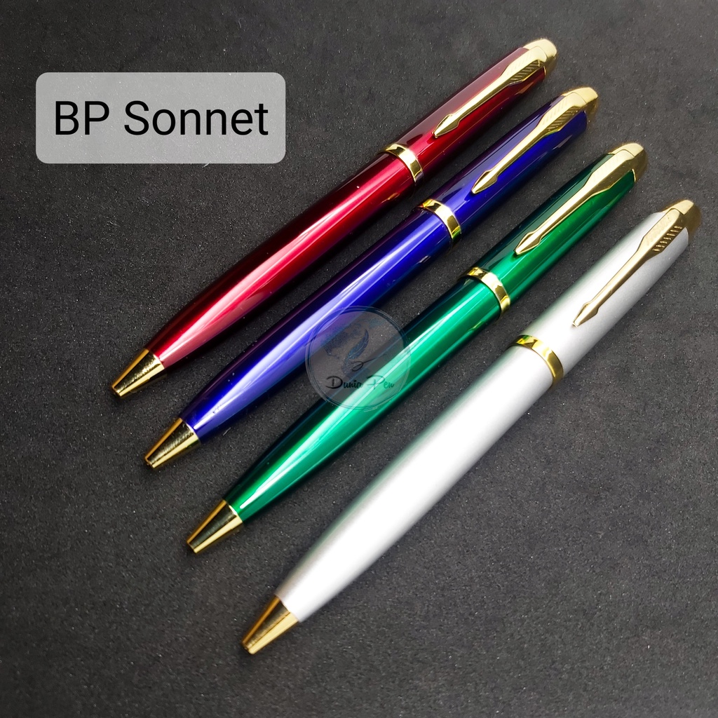 ปากกาลูกลื่นโลหะ Sonnet BP รุ่นปากกา Parker Sonnet ปากกาส่งเสริมการขายเหล็ก พร้อมชื่อโลโก้บริษัทแกะส