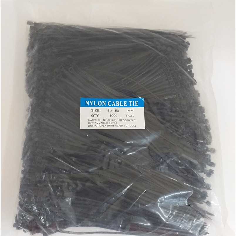 สายรัดเคเบิ้ลไทร์ Cable tie 3X150mm 1000PCS