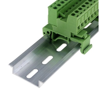 รางปีกนก รางรีเลย์ อลูมิเนียม STEEL DIN Rail 35 มม.ยาว 1เมตร เกรด A