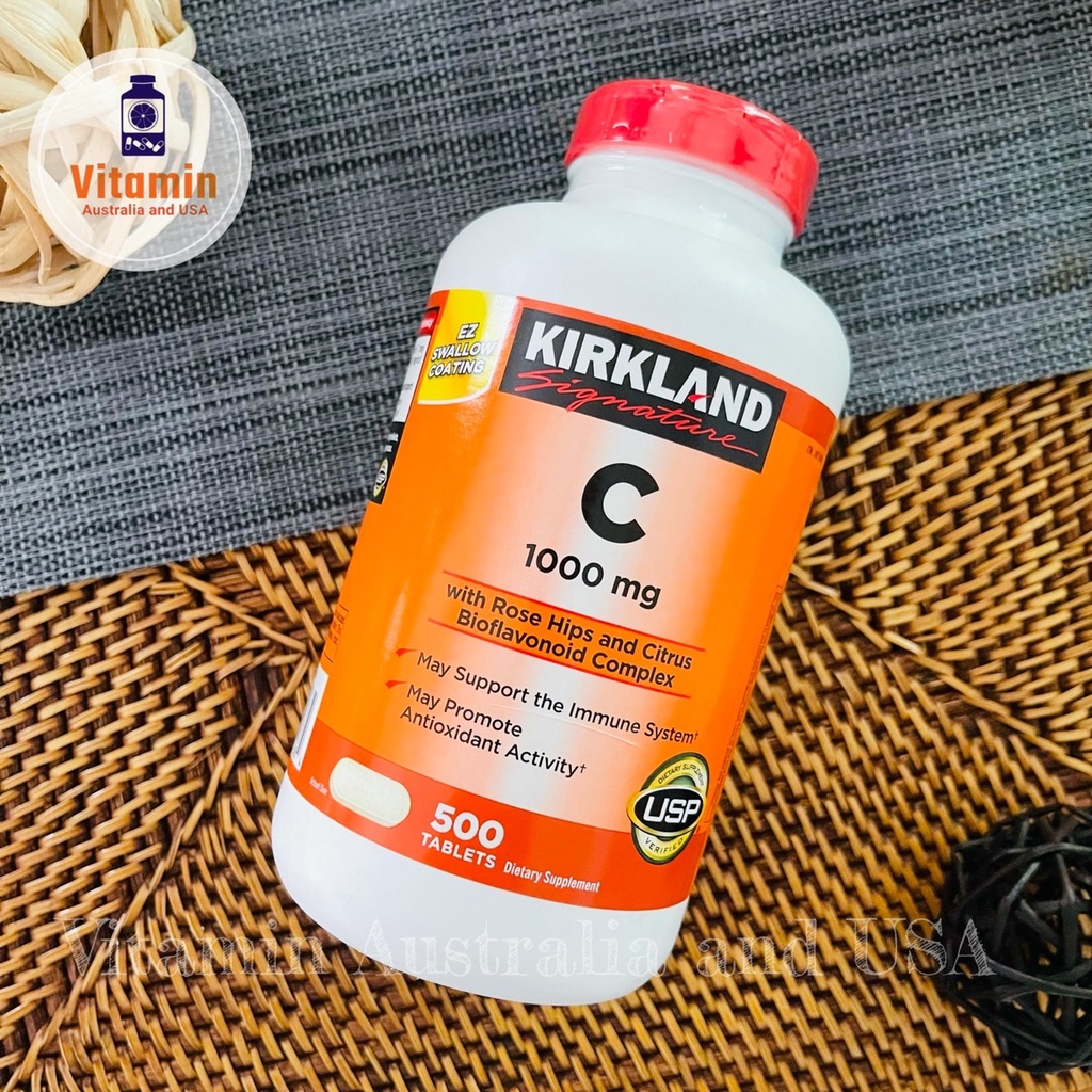 Kirkland Vitamin C 1000mg พร้อมส่ง วิตามินซี หมดอายุ 03/2025 วิตามินซี1000 วิตามินซี Kiktland vitaminc 1000mg