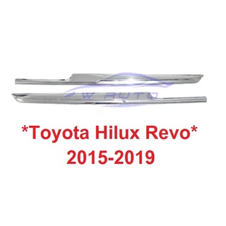 คิ้วฝากระโปรงท้าย คิ้วท้าย TOYOTA  HILUX REVO 2015 - 2019 สีชุบโครเมี่ยม โตโยต้า ไฮลักซ์ รีโว่ คิ้วฝาท้าย ฝากระโปรงท้าย