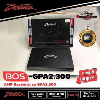 เพาเวอร์แอมป์ติดรถยนต์ BOSTWICK รุ่น BOS-GPA2.300 2CH CLASS AB สีดำ เครื่องเสียงติดรถยนต์,เพาเวอร์ติดรถยนต์,เพาเวอร์แอมป