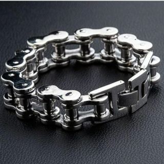 สร้อยข้อมือเงินแท้ ดีไซน์โซ่จักรยาน