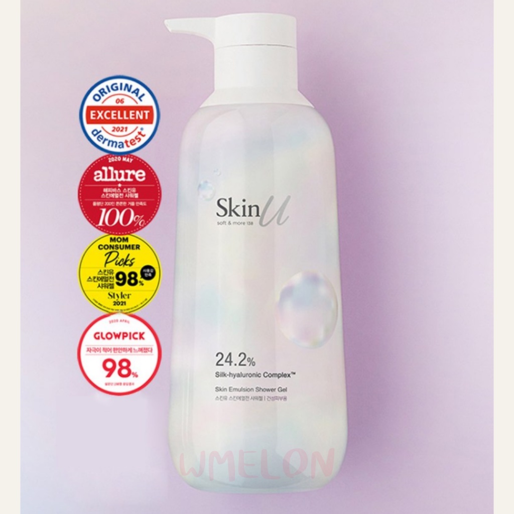 (พร้อมส่ง / ของแท้)🇰🇷 เจลอาบน้ำ Happy Bath Skin U Emulsion Shower Gel 600 ml