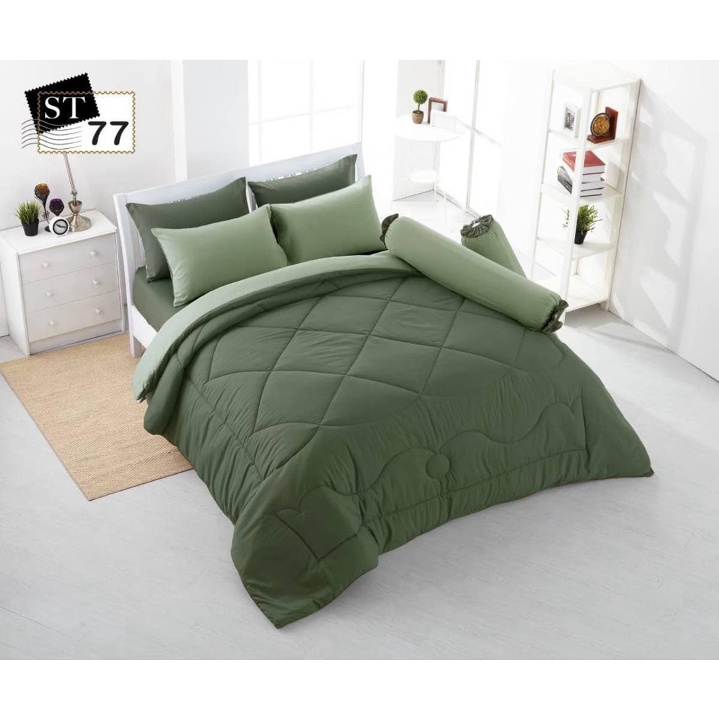 (ส่งฟรี)ชุดเซ็ทผ้าปู-ผ้านวม Stamps ขนาด 5-6 ฟุต รหัส ST77,ST78,ST82,ST86