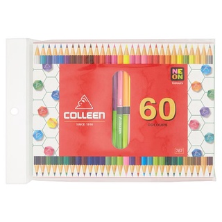 สีไม้ Colleen รุ่น 787 สองหัว 60 สี