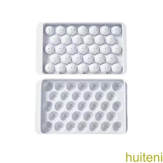 [huite]Ice Cube Tray Freezer 33 Cavity Ball Making Molds Wine Draining Hole Icing Maker Summer Washable Mould for