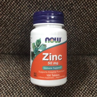 🇺🇸  zinc 100เม็ด บำรุงร่างกายรักษา สิว สินค้าจากเมกา ยี่ห้อ Now Vitamin สินค้าพร้อมส่ง