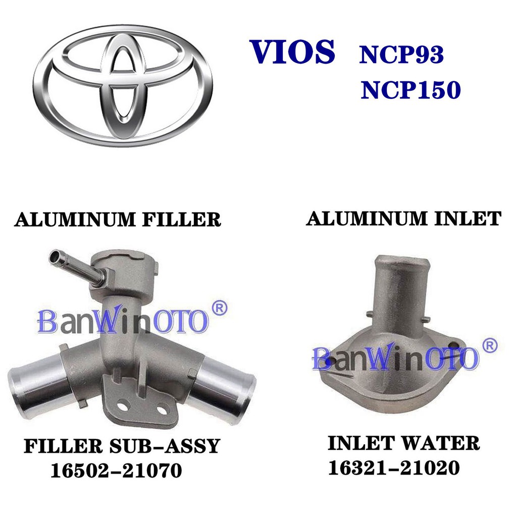 VIOS NRADIATOR93 NCP150 น้ํา T บรรจุน้ําชนิดเติมยารัมยาริส NCP91 เทอร์โมสแตท