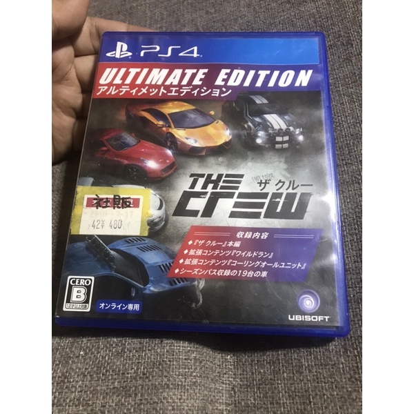 เกมส์ PS4 The Crew แผ่น ultimate edition มือสองจากญี่ปุ่น เกมส์แข่งรถ เรือ มอไซต์ ฯออนไลน์แบบที่ไม่เ