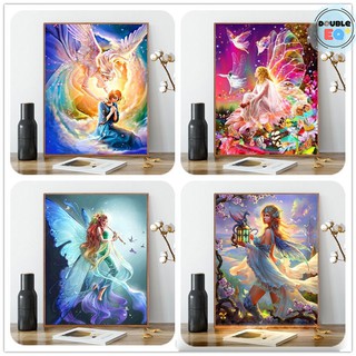 ชุดปักคริสตัล ครอสติส สำหรับตกแต่งบ้าน เซ็ต นางฟ้า DIY Crystal painting Angle Set