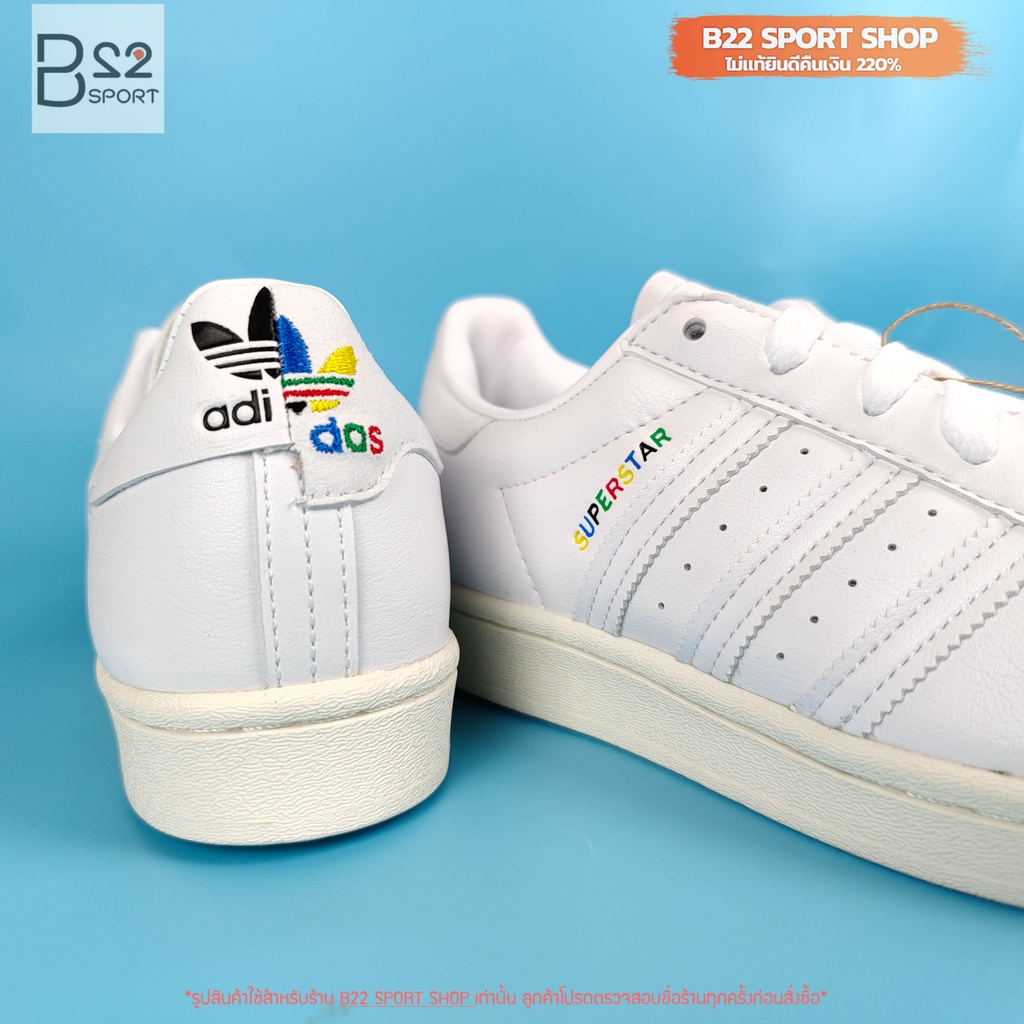 adidas SUPERSTAR รหัสสินค้า GZ7537 (สินค้ามือ 1 จาก Shop ป้ายห้อย ของแท้  100% ไม่แท้ทางร้านยินดีคืนเงิน 220%) | Shopee Thailand