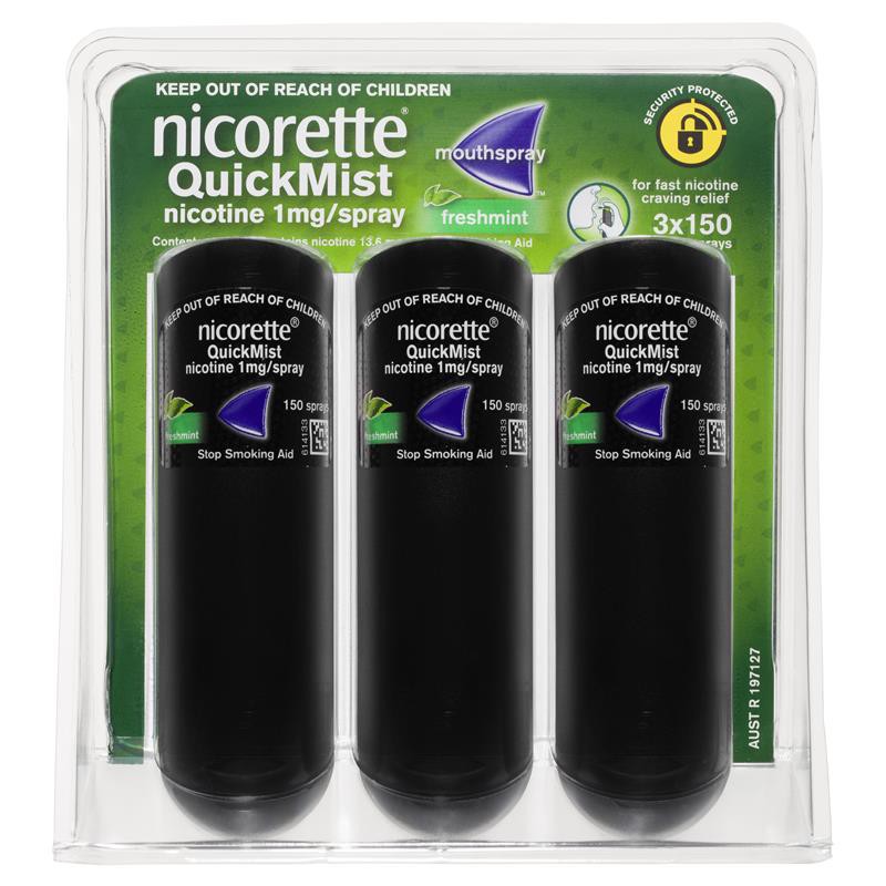พร้อมส่ง Nicorette Quit Smoking QuickMist Mouth Spray Freshmint Triple ...