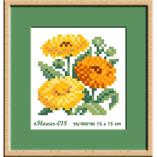 ไอแอมครอสติช iamcrossstitch DIY งานฝีมือชุดปักครอสติช รหัสสินค้าTmini-018 ขนาด 15x15 cm.