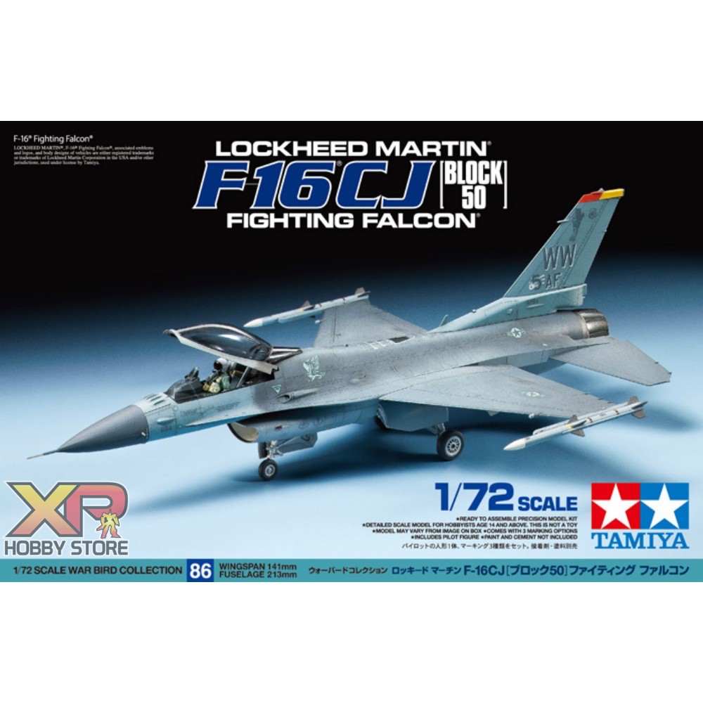 [Tamiya] 1/72 : Lockheed Martin F-16CJ Block 50 Fighting Falcon (TA 60786)