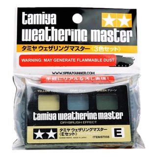 TAMIYA 87098 Weathering Master E Set (Yellow Gray Green) Dry Brush