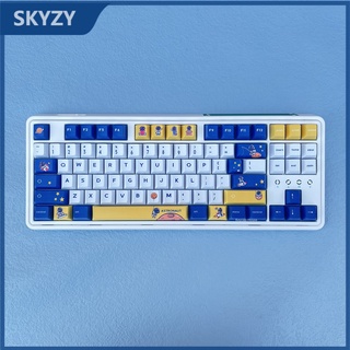 130 คีย์ Astronaut keycap Cherry Profile นักบินอวกาศอะนิเมะ PBT Dye Sub คีย์บอร์ดแบบกลไก Keycap