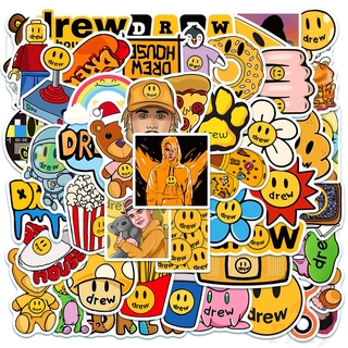 ❉ Drew House - Justin Bieber Fashion Brand Series 06 สติ๊กเกอร์ ❉ 50Pcs/Set Waterproof DIY Decals Doodle สติ๊กเกอร์