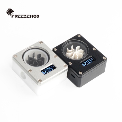 Freezemod WDXS-T4 คอมพิวเตอร์ระบายความร้อนด้วยน้ํา 2022 จอแสดงผลอุณหภูมิ flow meter VA หน้าจอ LCD