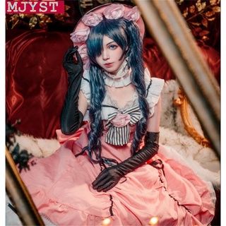 【พร้อมส่ง】ชุดแต่งกาย cosplay Black Butler Ciel Phantomhive Robin Dress ชุดอนิเมะ เสื้อผ้า แม่บ้านสีดำ เครื่องแต่งกายผู้หญิง