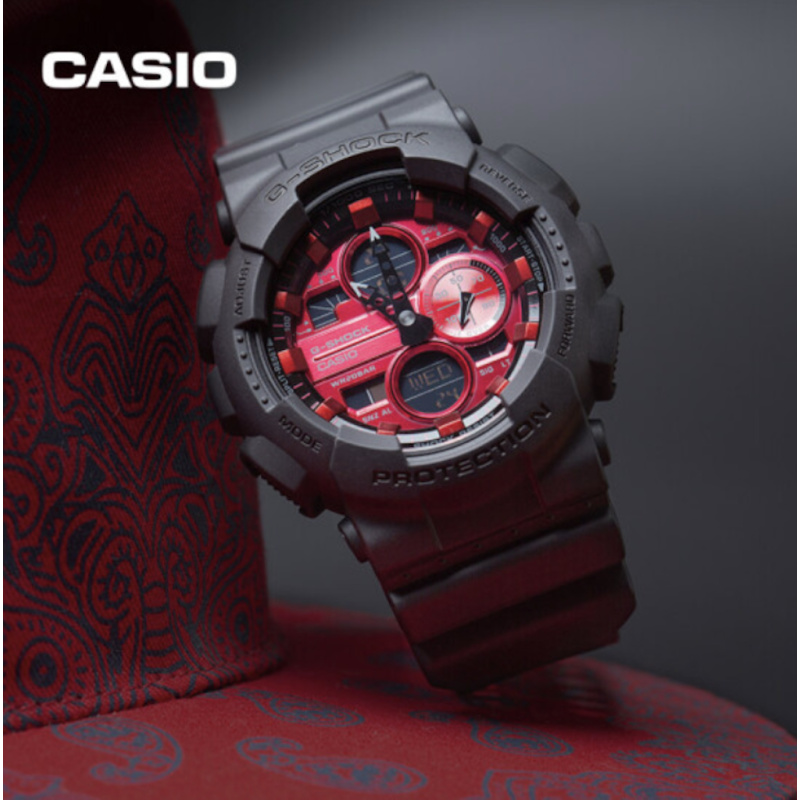 Win Watch shop นาฬิกา G-Shock รุ่น GA-140AR-1A รุ่นสีพิเศษ ดำ/แดง  - มั่นใจ ของแท้ 100% รับประกันศูนย์ CMG 1 ปีเต็ม