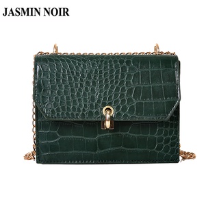 Jasmin NOIR กระเป๋าสะพายข้าง ลายหนังจระเข้ พร้อมสายสะพาย สําหรับผู้หญิง