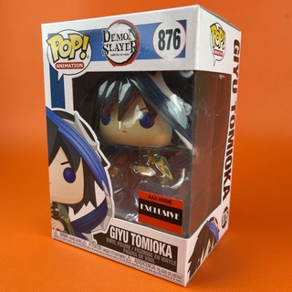 มุมฉีกเล็กน้อย Funko POP Giyu Tomioka 876 AAA Exclusive Demon Slayer : Kimetsu No