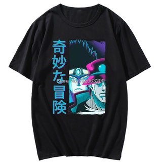 [S-5XL] เสื้อยืดแขนสั้นลําลอง ผ้าฝ้าย พิมพ์ลาย JoJo Bizarre Adventure Kujo Jotaro สําหรับผู้ชาย IBdpaf15CBfpbd49