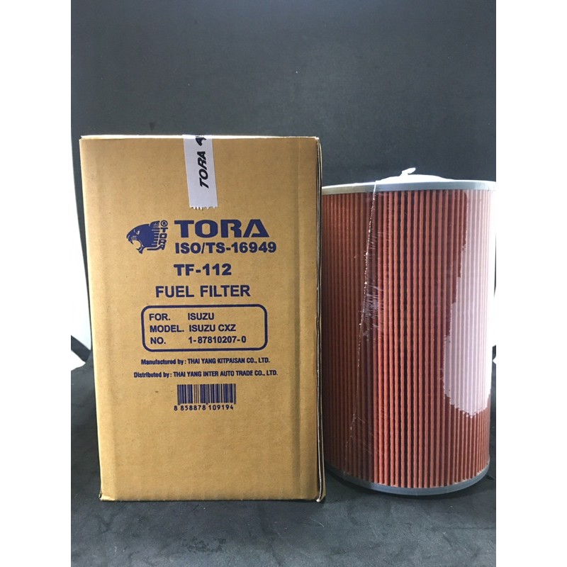 ไส้กรองน้ำมันโซล่า ISUZU DECA360 TF-112 TORA