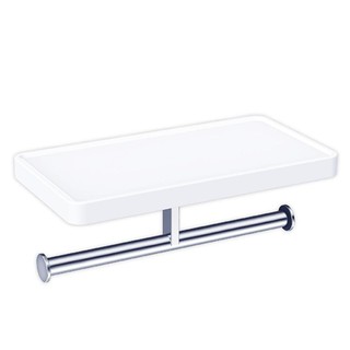 ที่ใส่กระดาษชำระพร้อมชั้นวาง FA-2302 สีขาว TOILET ROLL HOLDER WITH SHELF FA-2302 WHITE