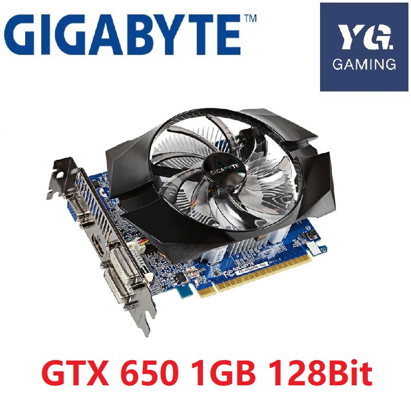 GIGABYTE GTX650 1GB 128Bit GDDR5 กราฟิกการ์ดสําหรับ nVIDIA Geforce GTX 650 Hdmi Dvi ใช้