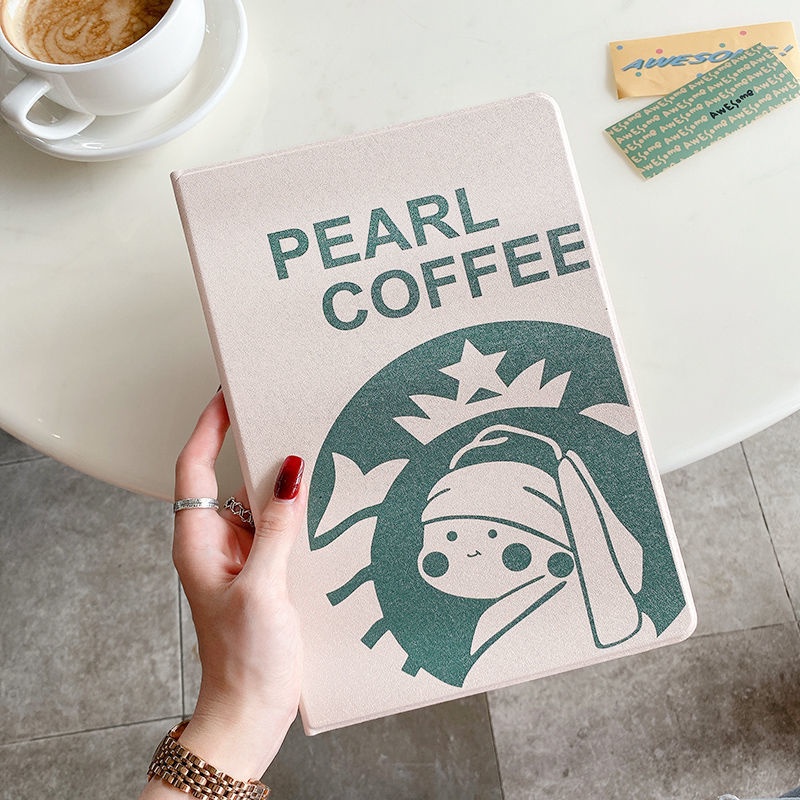 🌟เคสไอแพด มีช่องใส่ปากกา ซิลิโคนอย่างดี Starbucks Case ipad 9.7 gen5/6 Ipad10.2gen7/8 Ipad 10.5 Air3