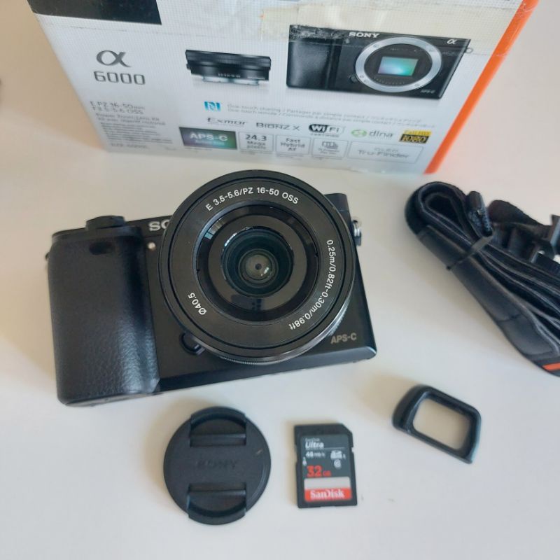 SONY A6000 + lens kit ครบกล่องมือสองสภาพดี