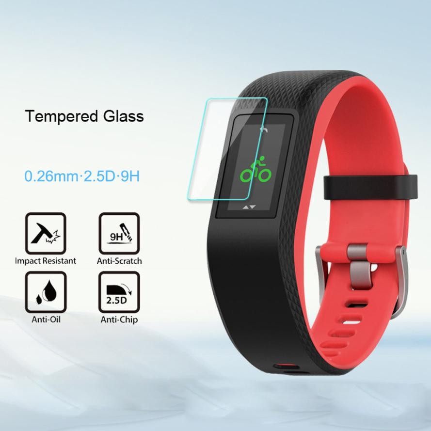 9 H + กระจกนิรภัยกันรอยหน้าจอสำหรับ Garmin vivosport for Wea