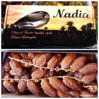 อินทผลัม Nadia, Merina , Palm Frutt, Tunis, Palm date กลอง 500 กรัม  อินทผาลัม อบแห้ง พันธุ์ เดกเลคนัวร์ หมดอายุ 2025