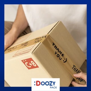 เทปกาวพิมพ์ลาย OPP ขนาด 2 นิ้ว x 45 หลา ยี่ห้อ Doozy Pack ( 6 ชิ้น )