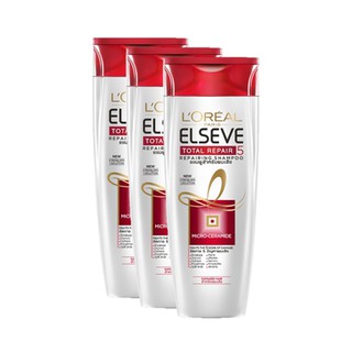 🚚💨พร้อมส่ง!! ลอรีอัล เอลแซฟ โททอล รีแพร์ 5 รีแพริ่ง แชมพู 130 มล. แพ็ค 3 ขวด LOreal Shampoo Total Repair 5 130 ml x3