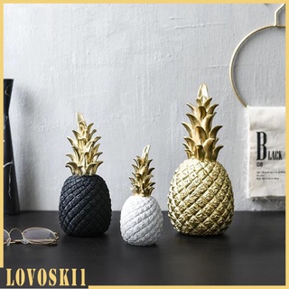 [Lovoski1] เครื่องประดับเรซิ่นรูปสับปะรดสําหรับตกแต่งบ้าน - 5.5X5.5X15 ซม.